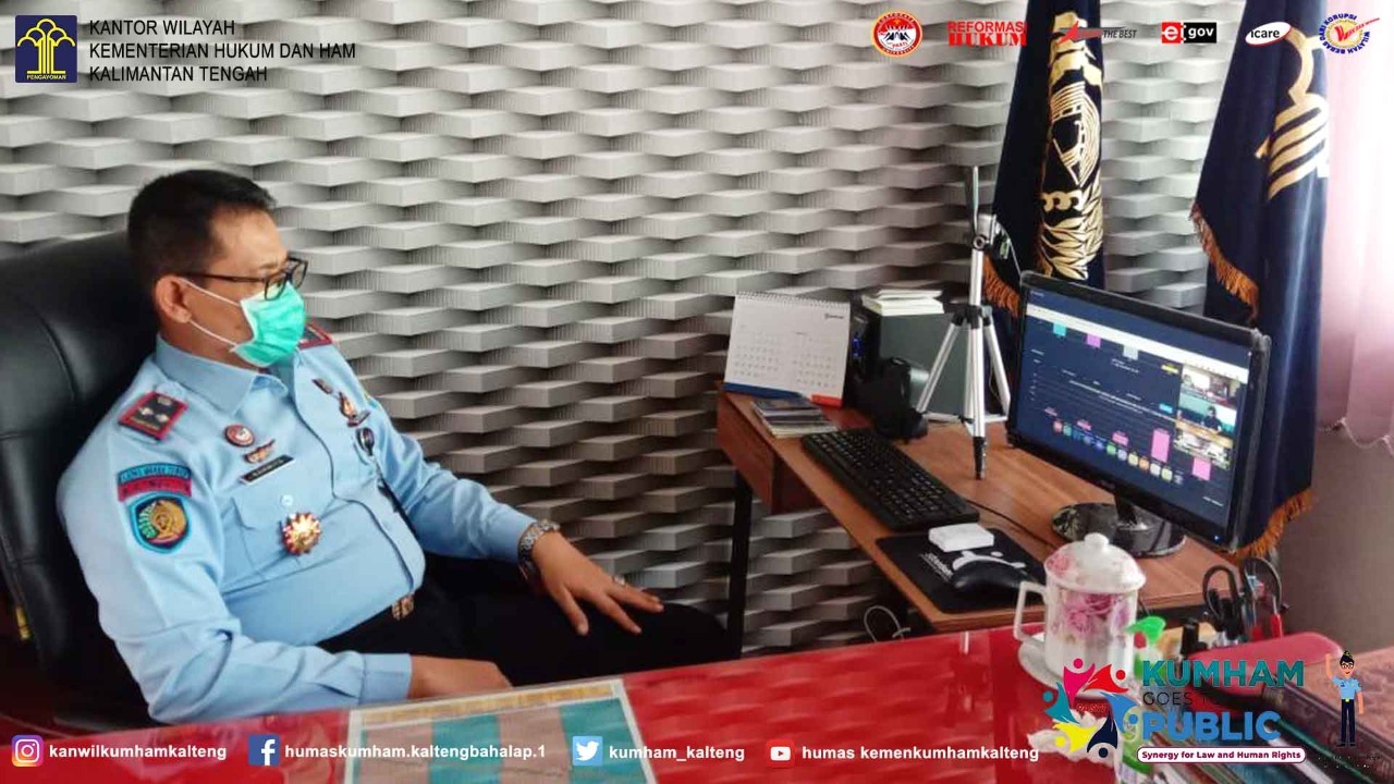 Kalapas Muara Teweh Ikuti Akselerasi SADA Kumham Secara Virtual