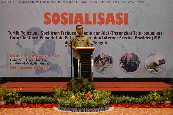 Balmon SFR Palangkaraya Gelar Sosialisasi Tertib Penggunaan Spektrum Frekuensi Radio dan Perangkat Telekomunikasi