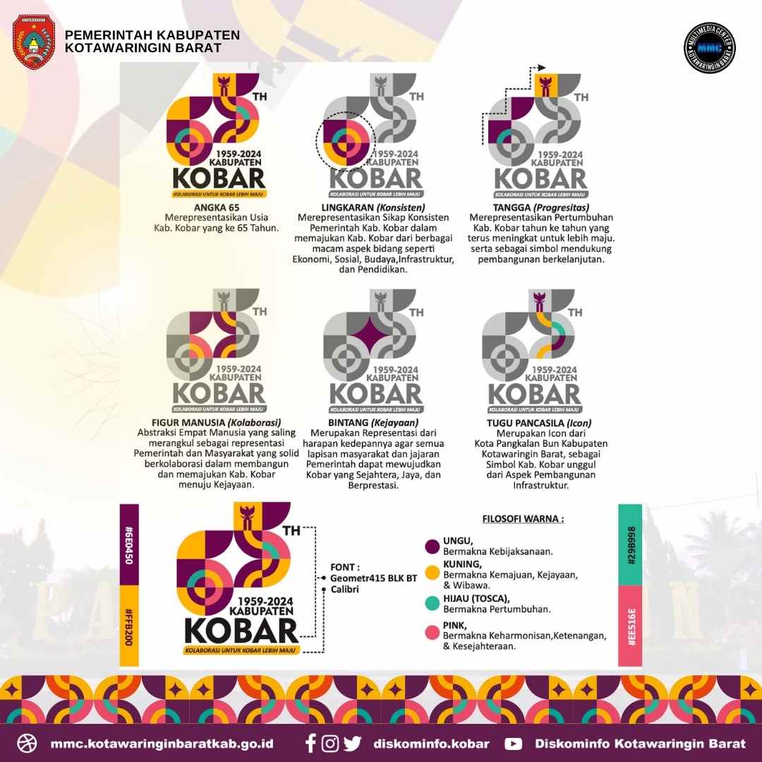 Dinas Kominfo Luncurkan Logo Resmi Peringatan Hari Jadi ke-65 Kabupaten Kobar