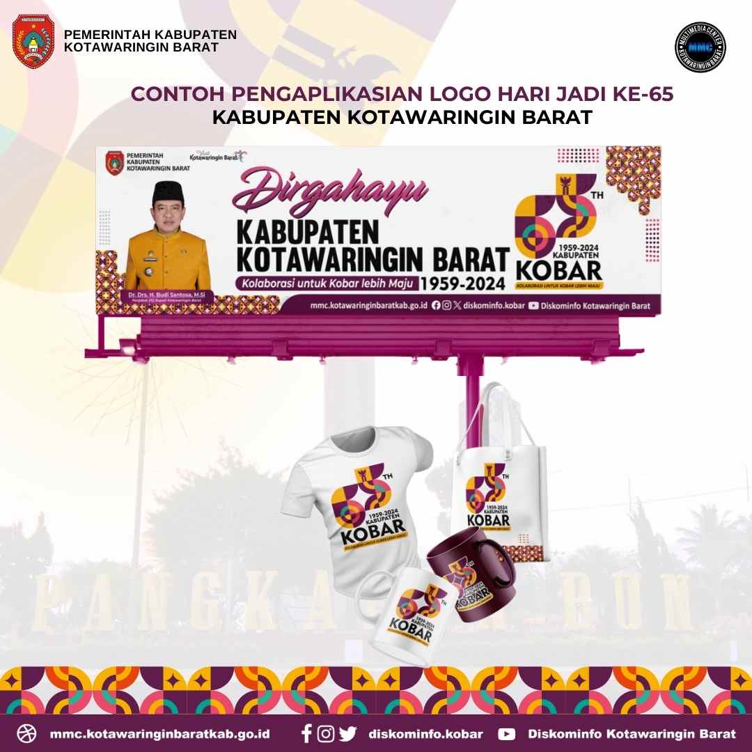 Dinas Kominfo Luncurkan Logo Resmi Peringatan Hari Jadi ke-65 Kabupaten Kobar