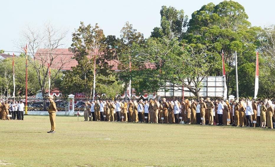 Tingkatkan Disiplin, Kinerja dan Profesionalisme ASN, Pemprov Kalteng Laksanakan Apel Bersama