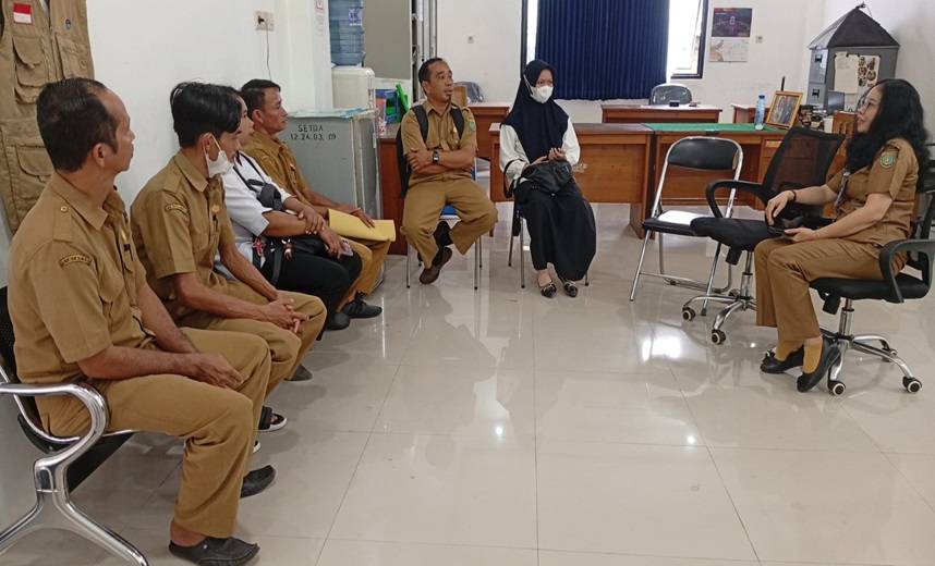 Dinas KominfoSP Kabupaten Barito Selatan Terima Kunjungan KIM Desa Mabuan