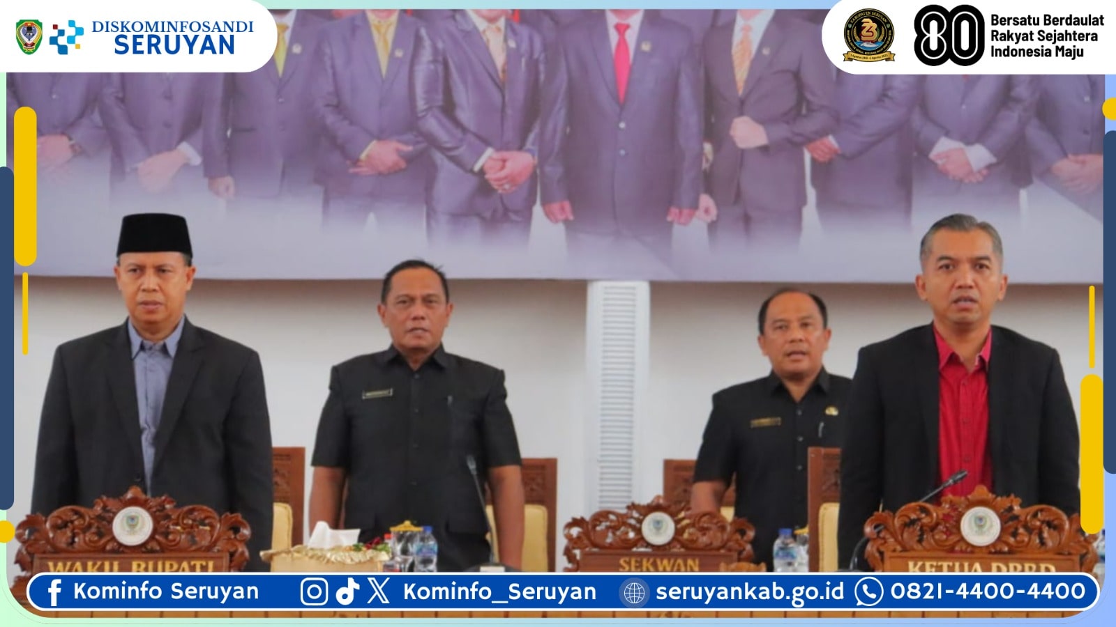 DPRD Seruyan Gelar Rapat Paripurna Ke-4, Wabup Soroti Pentingnya Pengelolaan PSU
