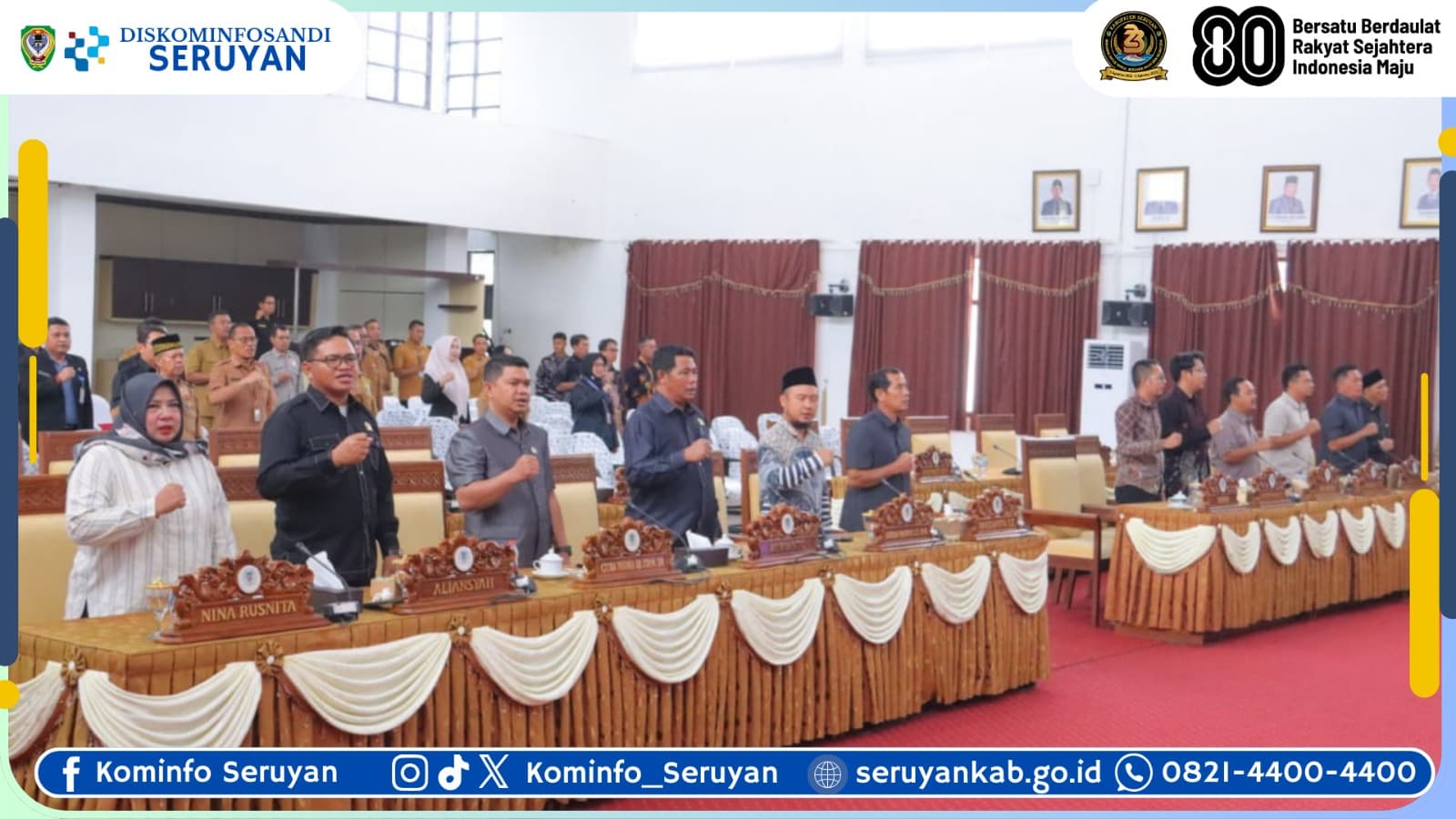 DPRD Seruyan Gelar Rapat Paripurna Ke-4, Wabup Soroti Pentingnya Pengelolaan PSU