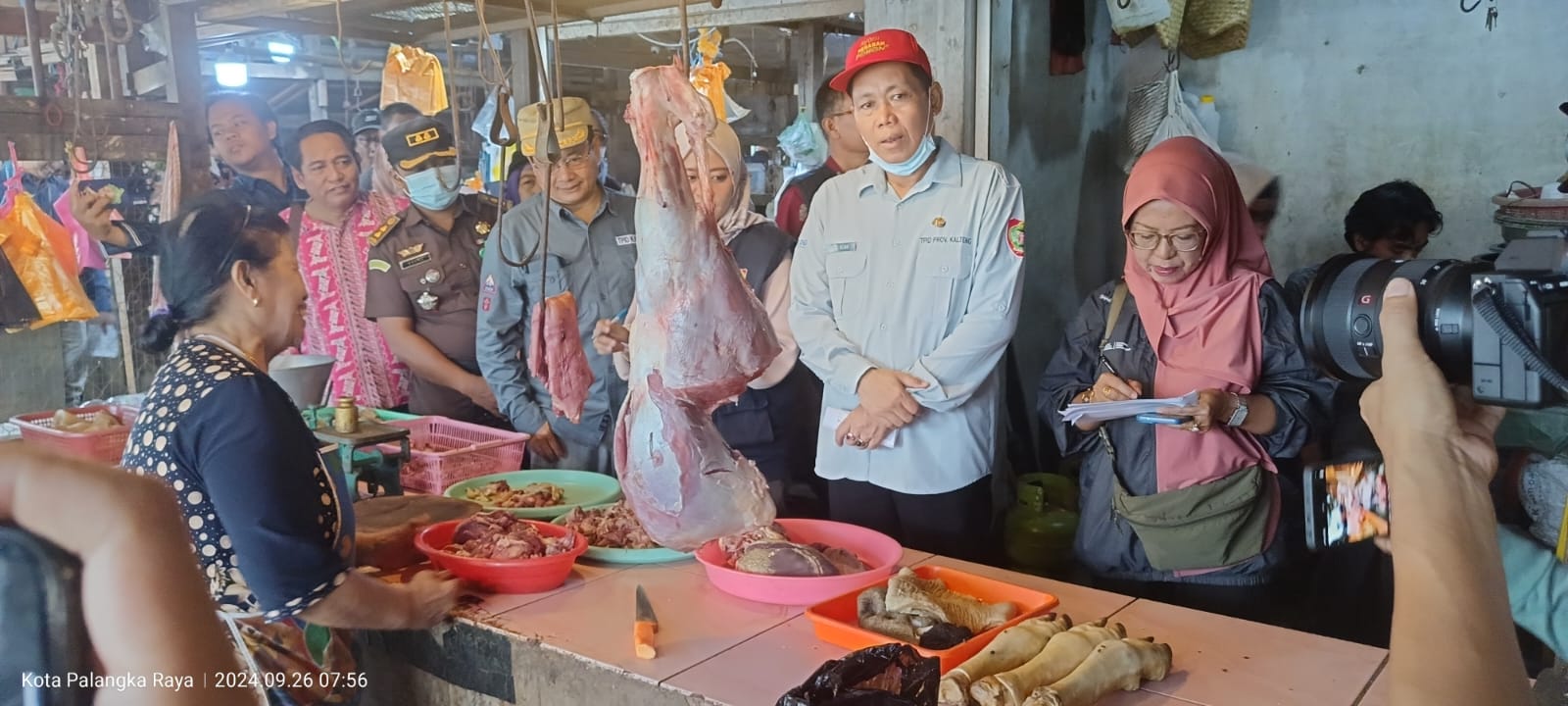 Tim Pengendalian Inflansi Daerah (TPID) Prov. Kalteng Sidak di Sejumlah Pasar
