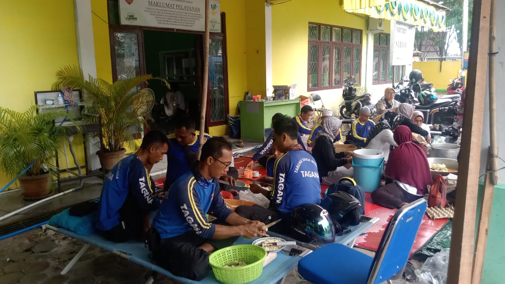 Tim Tagana Prov. Kalteng Langsung Bergerak Bantu Pelayanan Dapur Umum