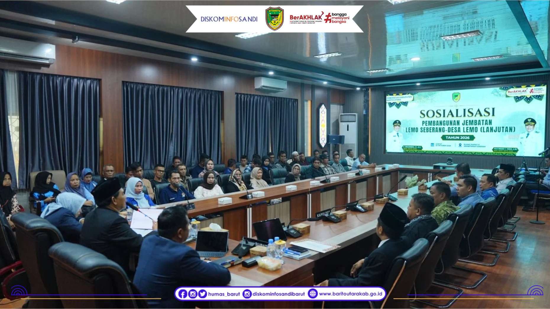 Bupati Barito Utara Ajak Masyarakat Dukung Pembangunan Jembatan Lemo