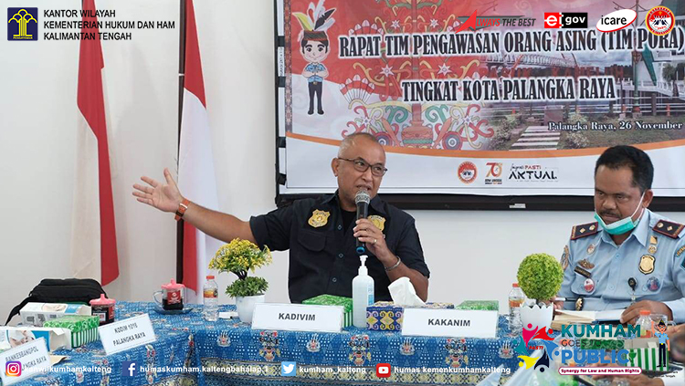 Imigrasi Palangka Raya Adakan Rapat Timpora Tingkat Kota Palangka Raya