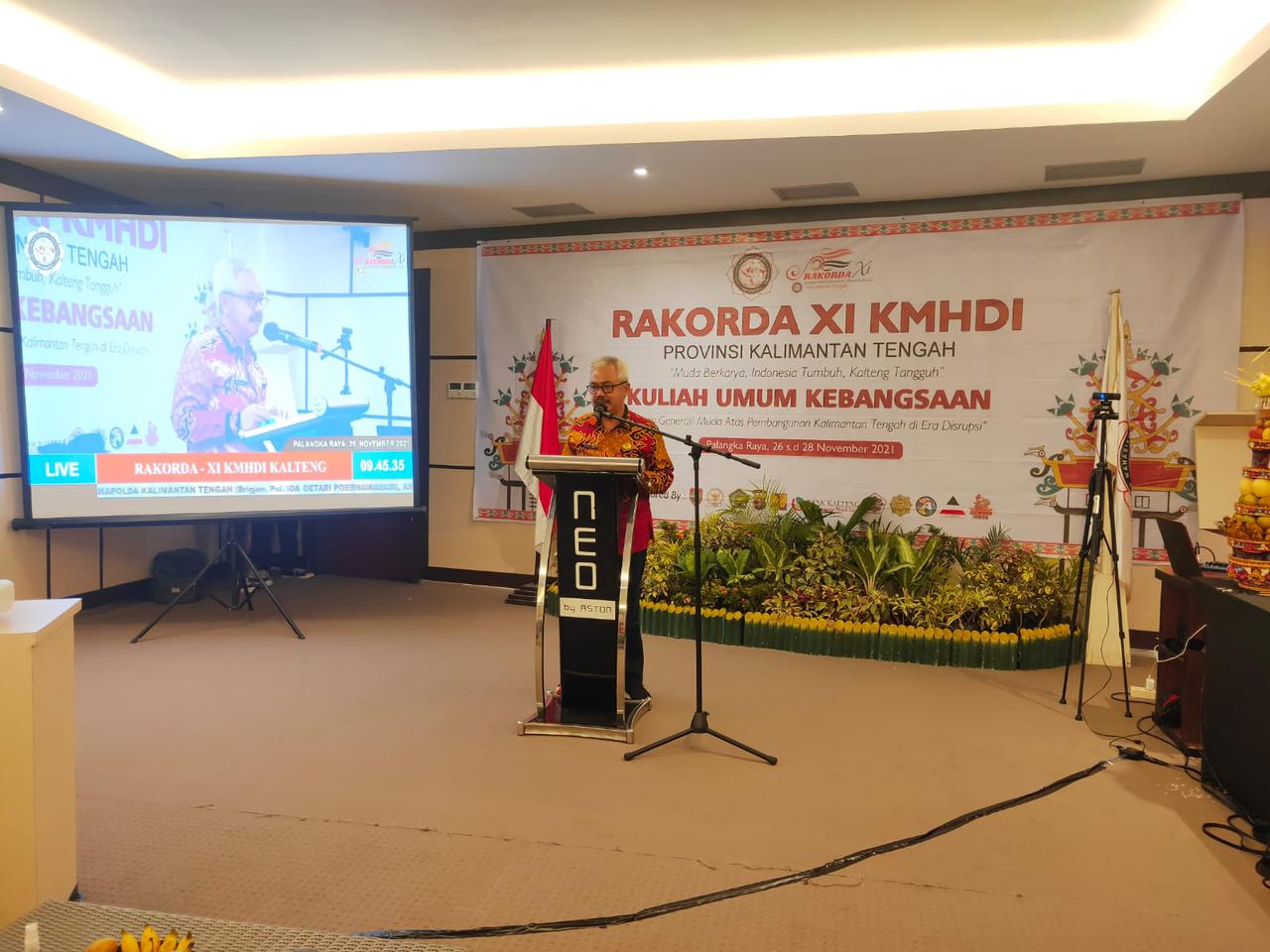 Sahli Gubernur KSDM Membuka Secara Resmi Rapat Koordinasi Daerah XI Kesatuan Mahasiswa Hindu Dharma Indonesia 