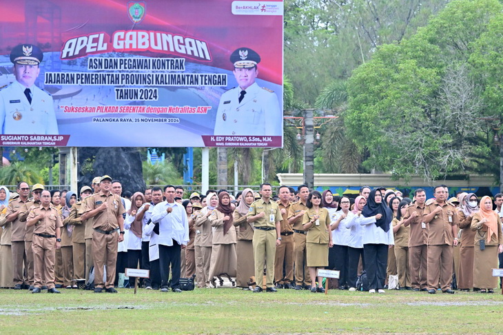 Apel Gabungan ASN dan Pegawai Kontrak, Kepala Bappedalitbang: Jaga Netralitas dan Gunakan Hak Suara Pada Pilkada 2024