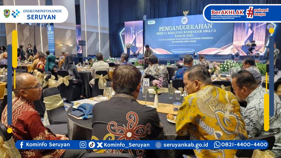 Penganugerahan IKK 2025 Surabaya, Bupati Seruyan Tegaskan Komitmen Peningkatan Tata Kelola