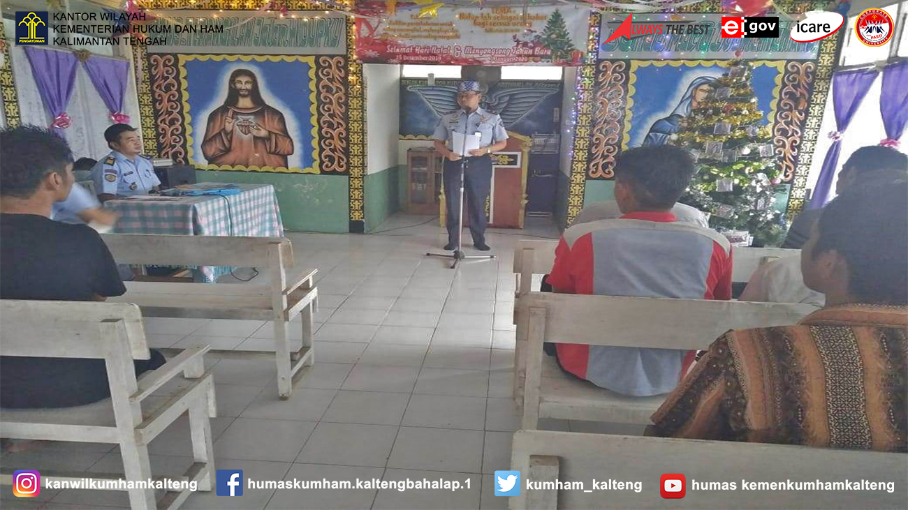 Penyerahan Remisi Khusus Hari Raya Natal Tahun 2019 Di Lapas Muara Teweh