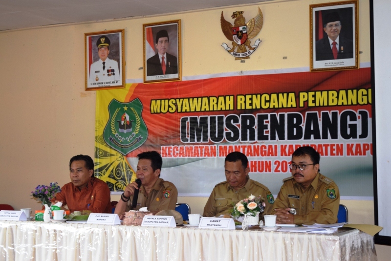 Pjs Bupati Kapuas Buka Musrenbang Kecamatan Mantangai