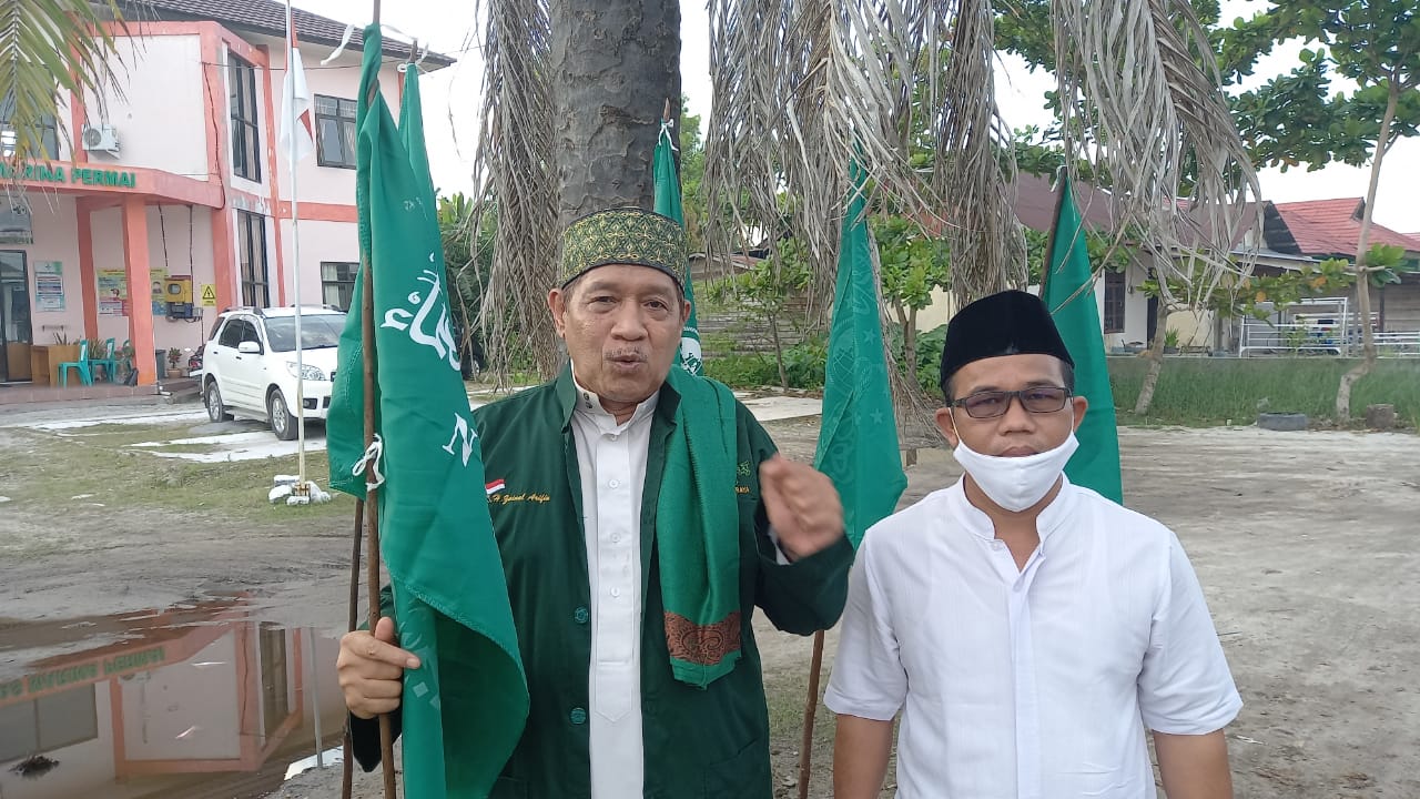 Semarakkan Harlah NU ke-98, PC NU Palangka Pasang 98 juta Bendera