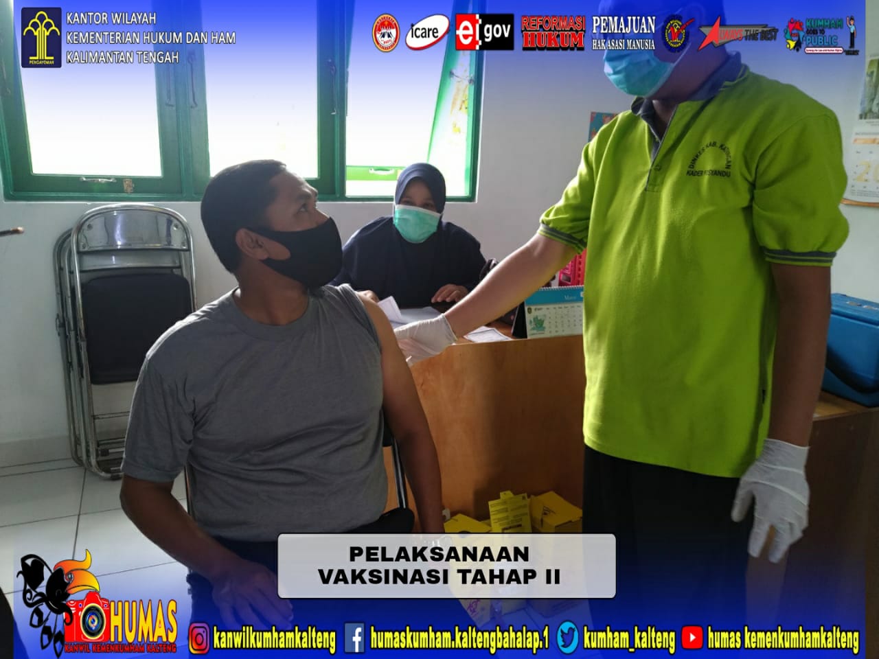 Kalapas Narkotika Kasongan Jalani Vaksinasi Tahap II