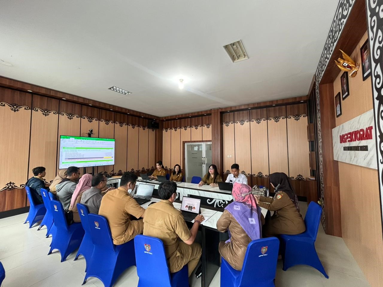 Tim Reviu LKPD Inspektorat Daerah Prov. Kalteng Laksanakan Koordinasi Penyusunan Prosedur Analitis LKPD Tahun 2023