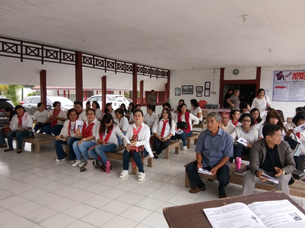 Perayaan Paskah Dharma Wanita Persatuan Provinsi Kalteng Kunjungi Yayasan JAM 