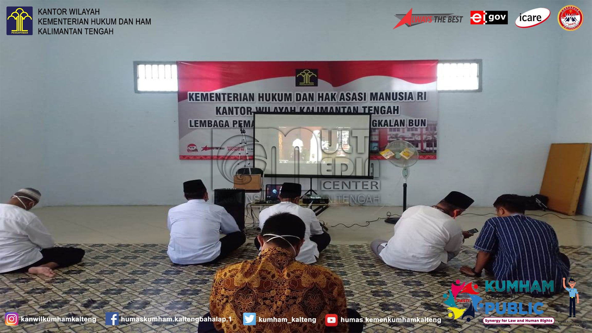 Dzikir dan Doa Bersama Lapas Pangkalan Bun Dalam Perayaan Hari Bhakti Pemasyarakatan ke-56
