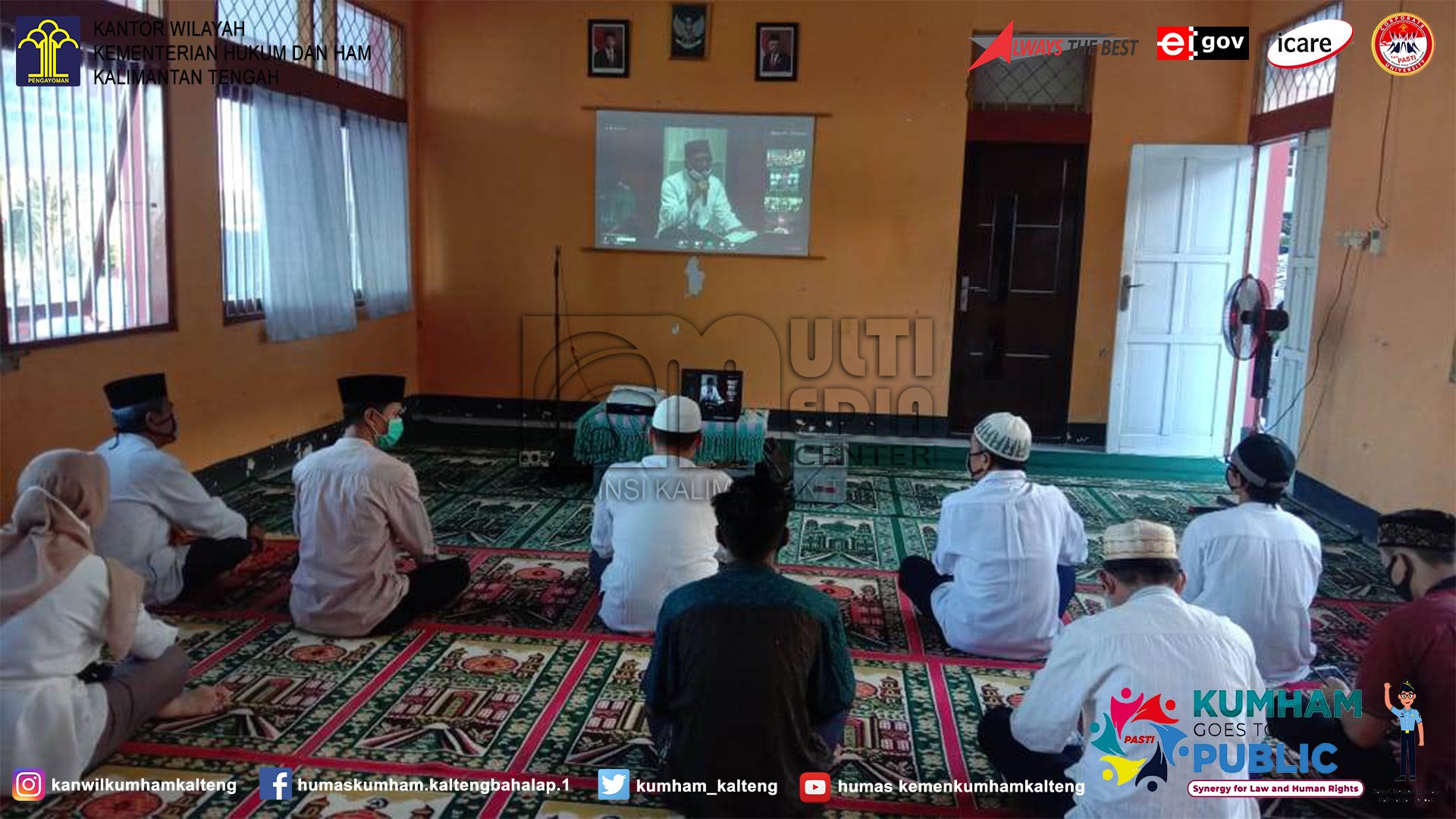 Lapas Muara Teweh Ikuti Kegiatan Doa dan Dzikir Bersama Melalui Video Conference