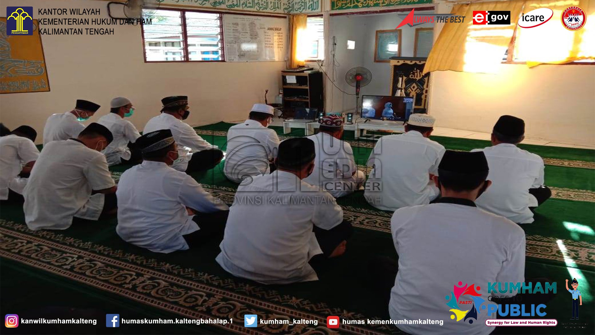 Rutan Buntok Ikuti Dzikir dan Doa Bersama Melalui Teleconference
