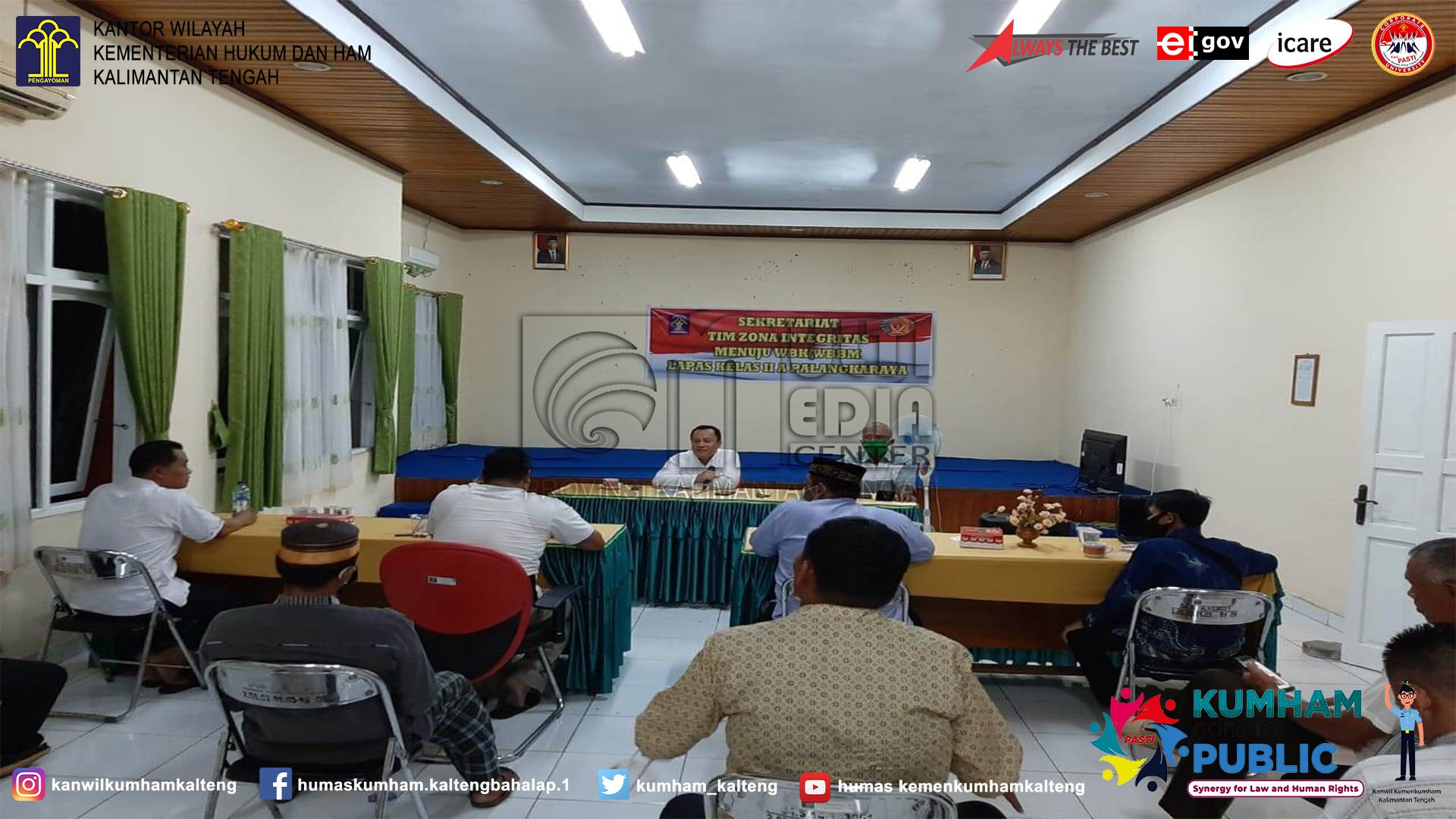 Lapas Palangka Raya Gelar Rapat Penguatan Tim Zona Integritas Menuju WBK