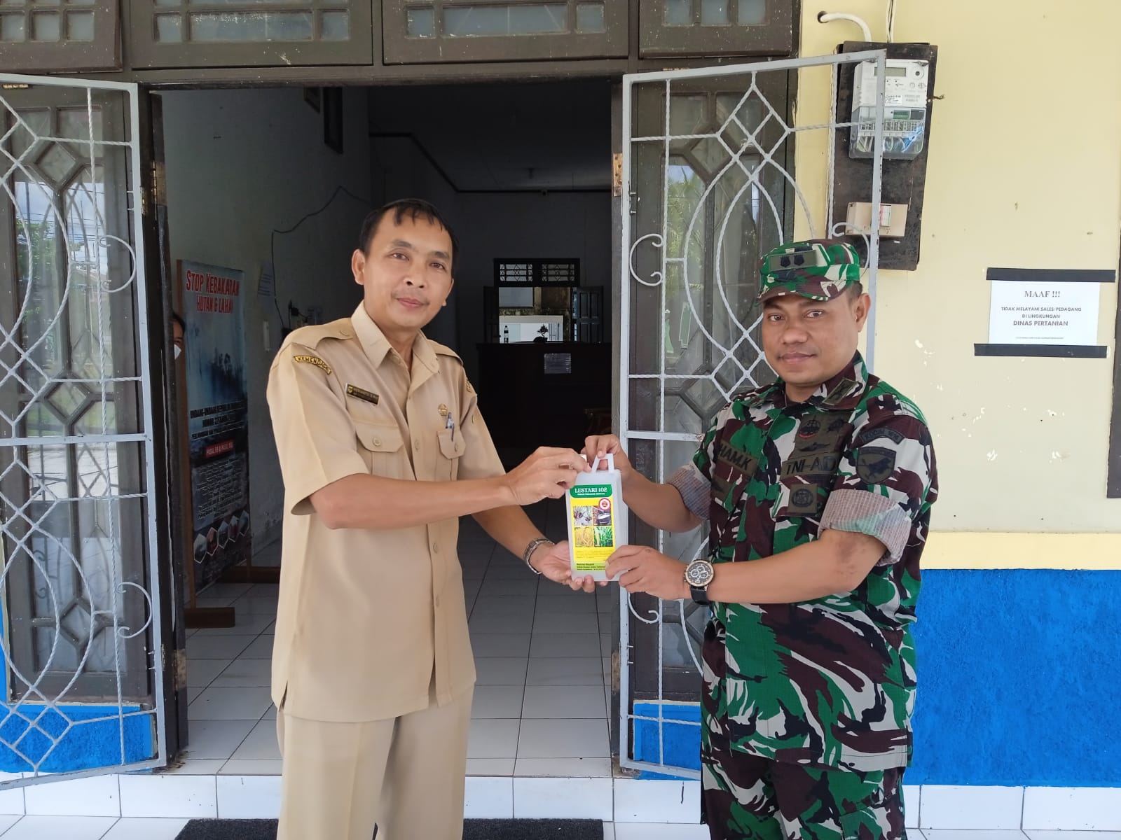 Kadis Pertanian Gumas Apresiasi Peran Aktif TNI Wujudkan Program Ketahanan Pangan