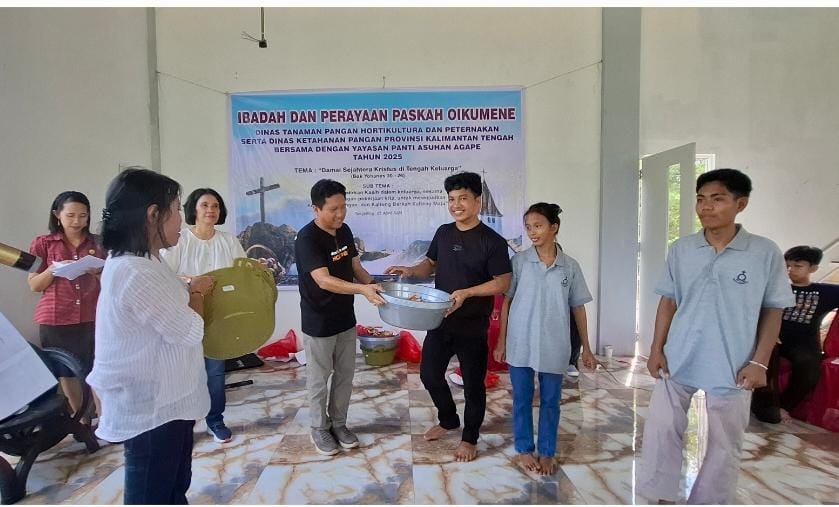 Wujudkan Kepedulian Terhadap Sesama, Dinas TPHP Prov. Kalteng Laksanakan Aksi Sosial dan Rayakan Paskah Bersama  Panti Asuhan Agape Tangkiling 