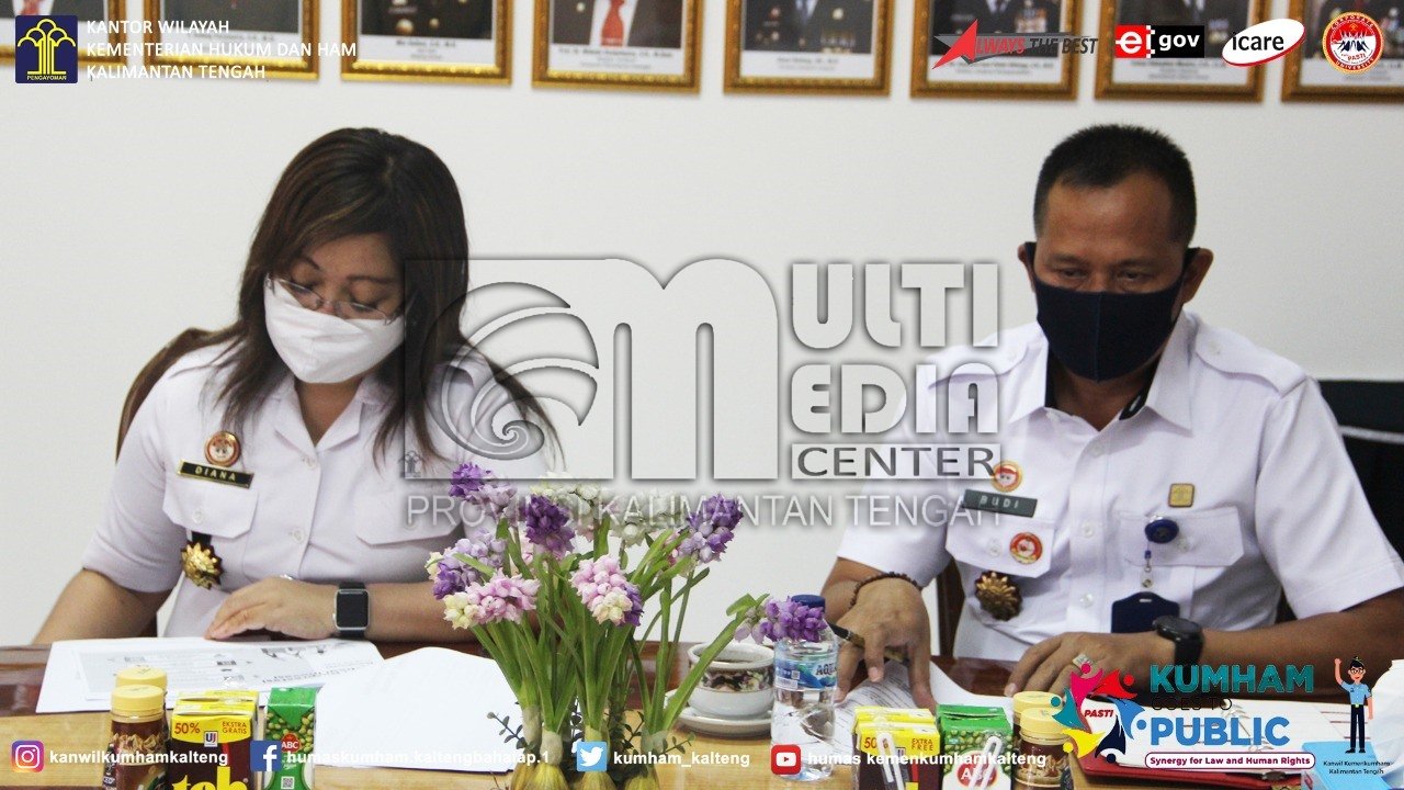 Kanwil Kemenkumham Kalteng Lakukan Rapat Tindak Lanjut Hasil Penilaian WBK dari Itjen