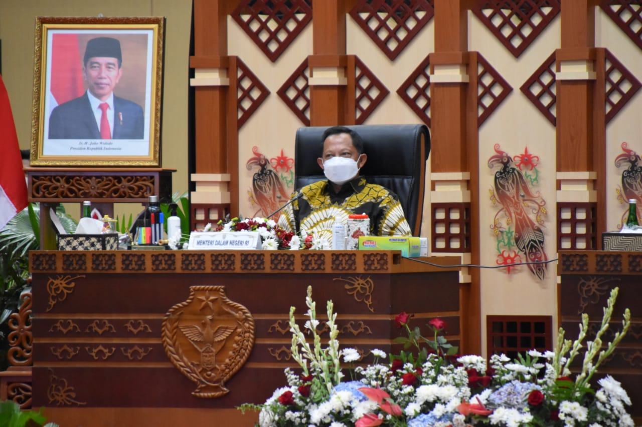Mendagri Pimpin Rapat Koordinasi Percepatan Realisasi APBD Provinsi Kalteng