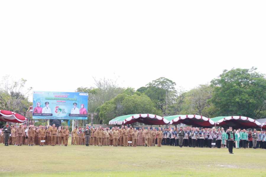 Gubernur Sugianto Sabran Pimpin Upacara Harjad ke-67 Provinsi Kalteng