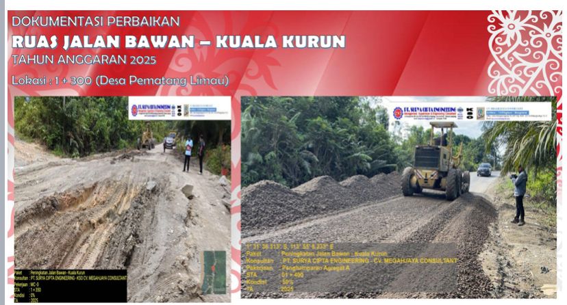 Pemprov Kalteng Respons Cepat Kebutuhan Akses, Jalan Palangka Raya – Kuala Kurun Ditangani Tiga Paket
