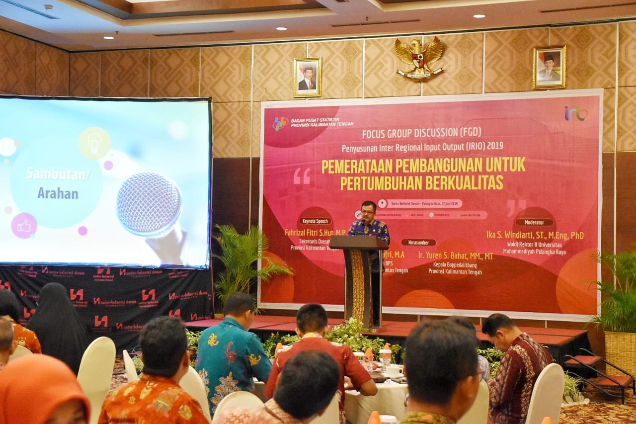 Sekda Sampaikan IRIO Mampu Berikan Gambaran Secara Rinci Keterkaitan Antarwilayah Dalam Menunjang Pembangunan Nasional