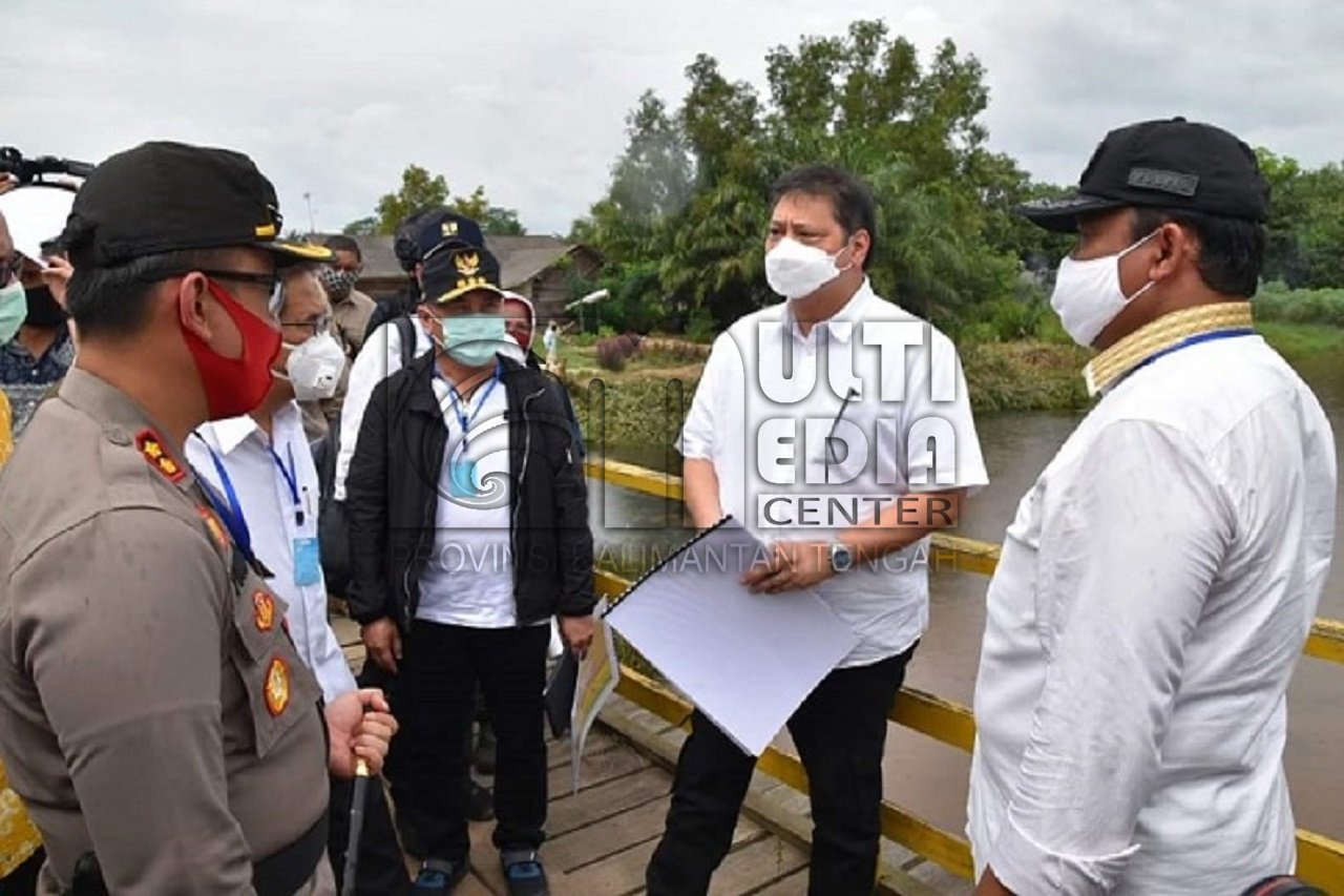 Kunjungan Tiga Menteri Tinjau Lahan Pengembangan Food Estate di Pulang Pisau
