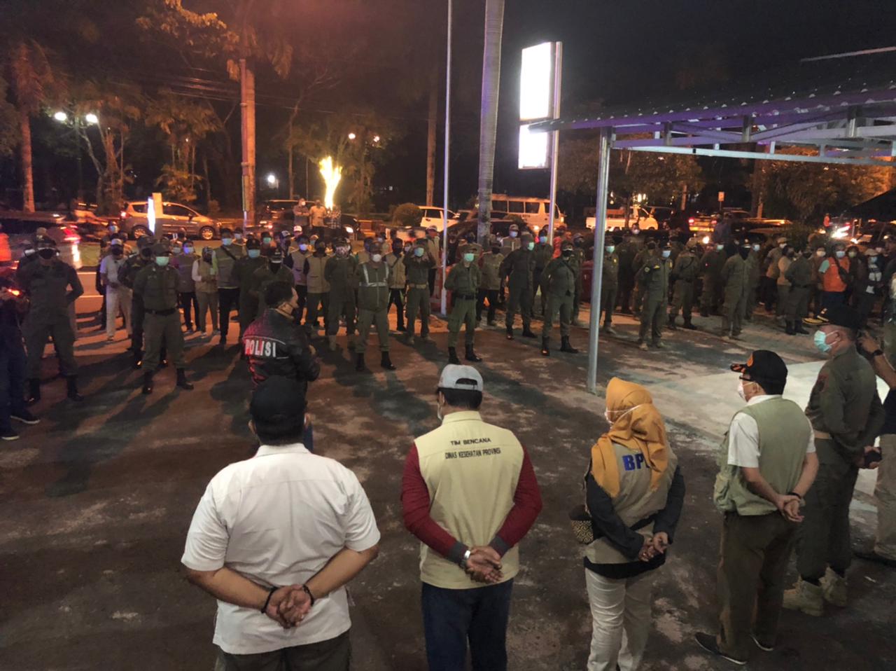 Plt. Sekretaris Daerah Kalteng Melakukan Sidak Gabungan Pelaksanaan Operasi Yustisi Satgas Covid-19