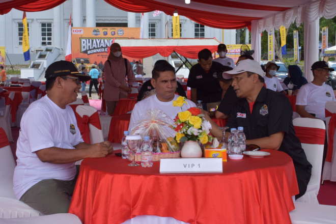 Tiba di Pangkalan Bun, 250 Peserta Offroad Bhayangkara Borneo Expedition Disambut Kapolda Kalteng