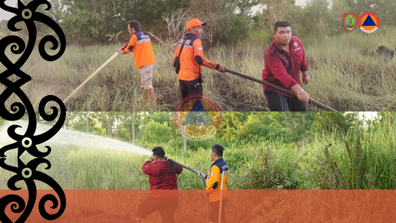 BPBPK Prov. Kalteng Dukung Pemadaman Karhutla di Kelurahan Petuk Katimpun 