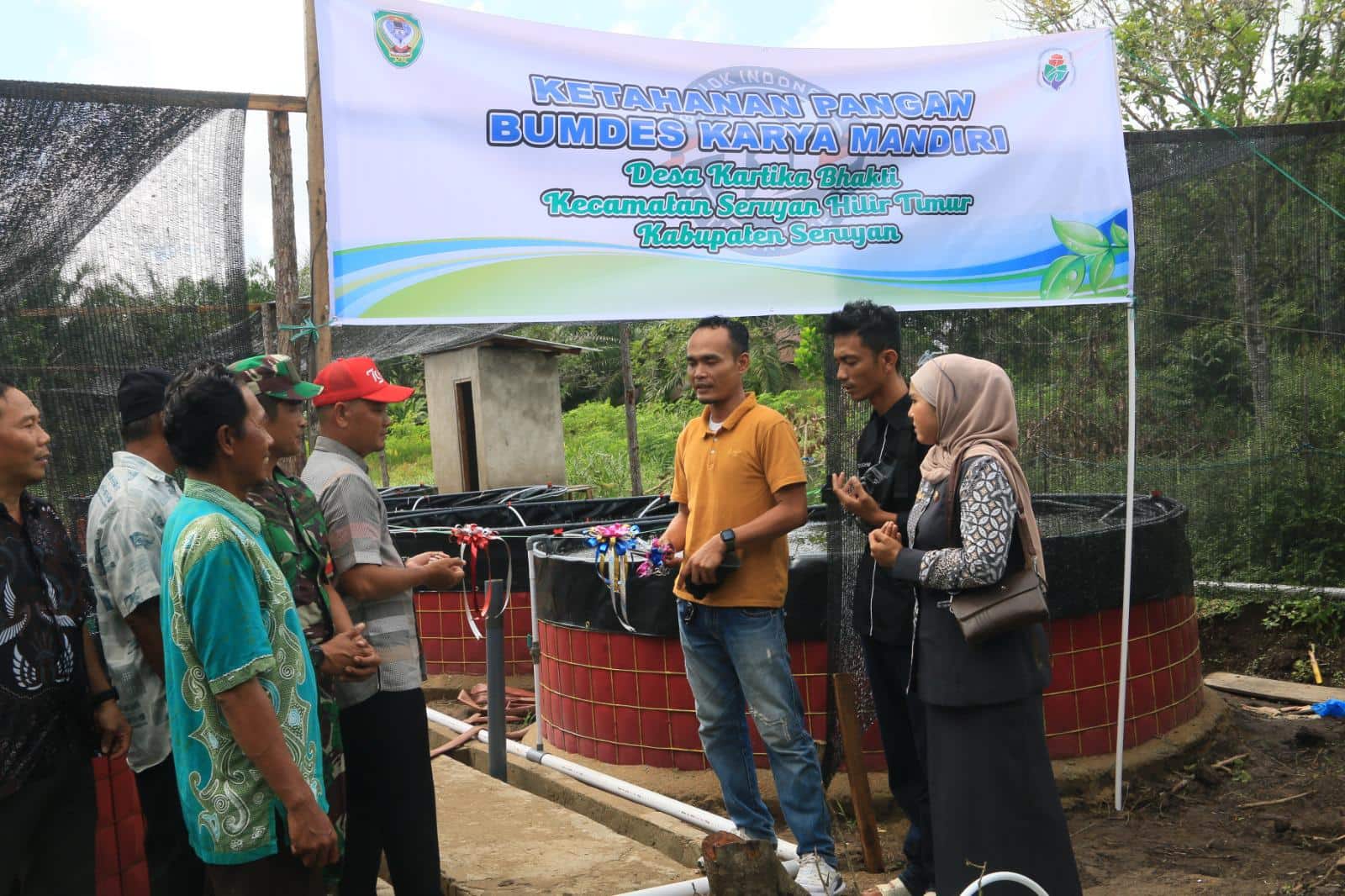 Desa Kartika Bhakti Launching Kolam Ikan Bioflok Terintegrasi