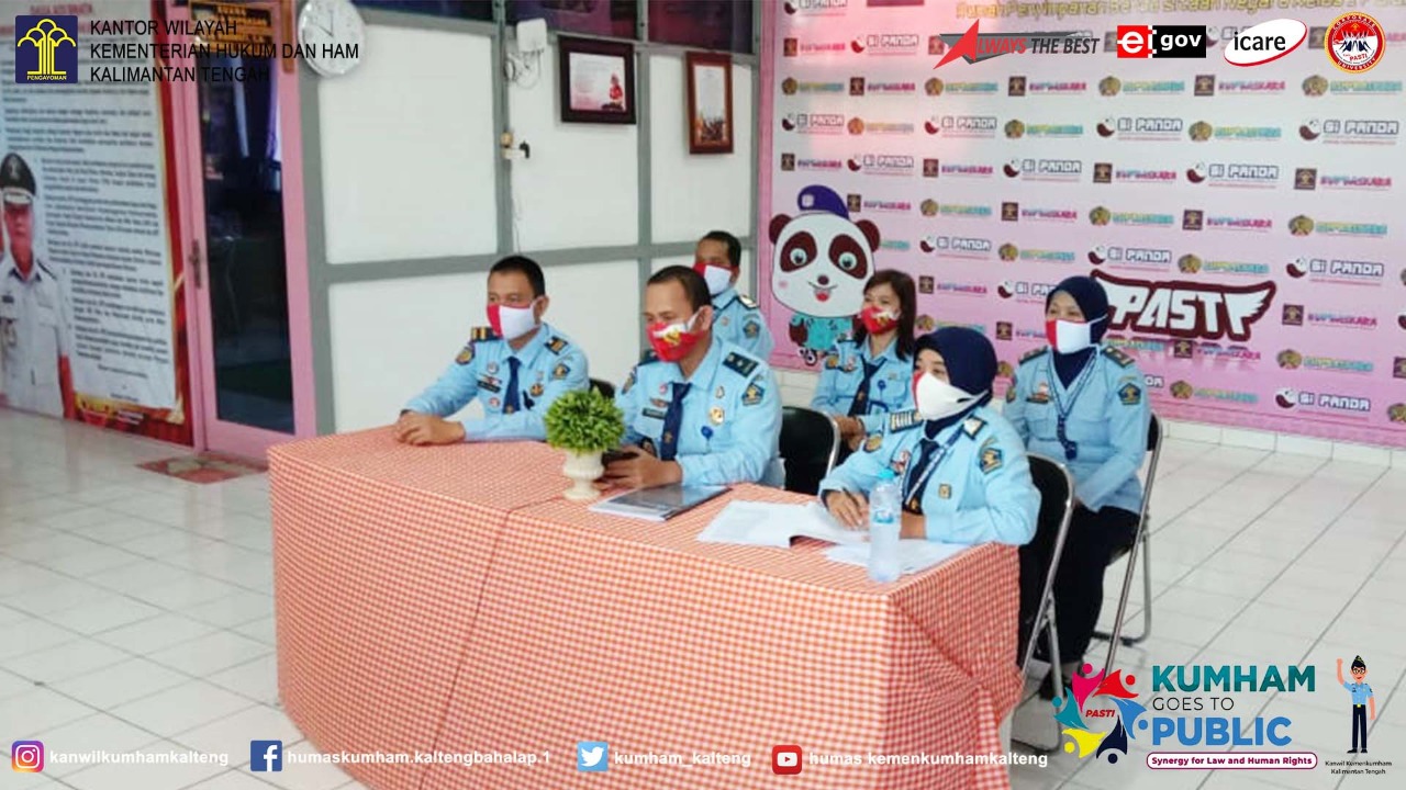 Optimalisasi SP4N-LAPOR dan SIPPN Rupbasan Kelas I Palangka Raya Ikuti Kegiatan Teleconference