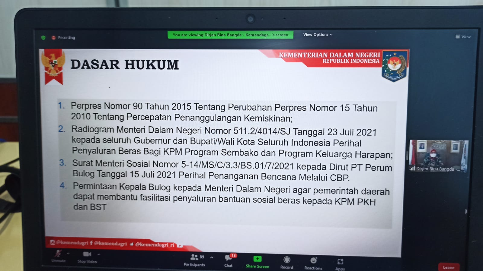 Pemprov Kalteng Terus Salurkan Bantuan Beras Dari Pemerintah Pusat
