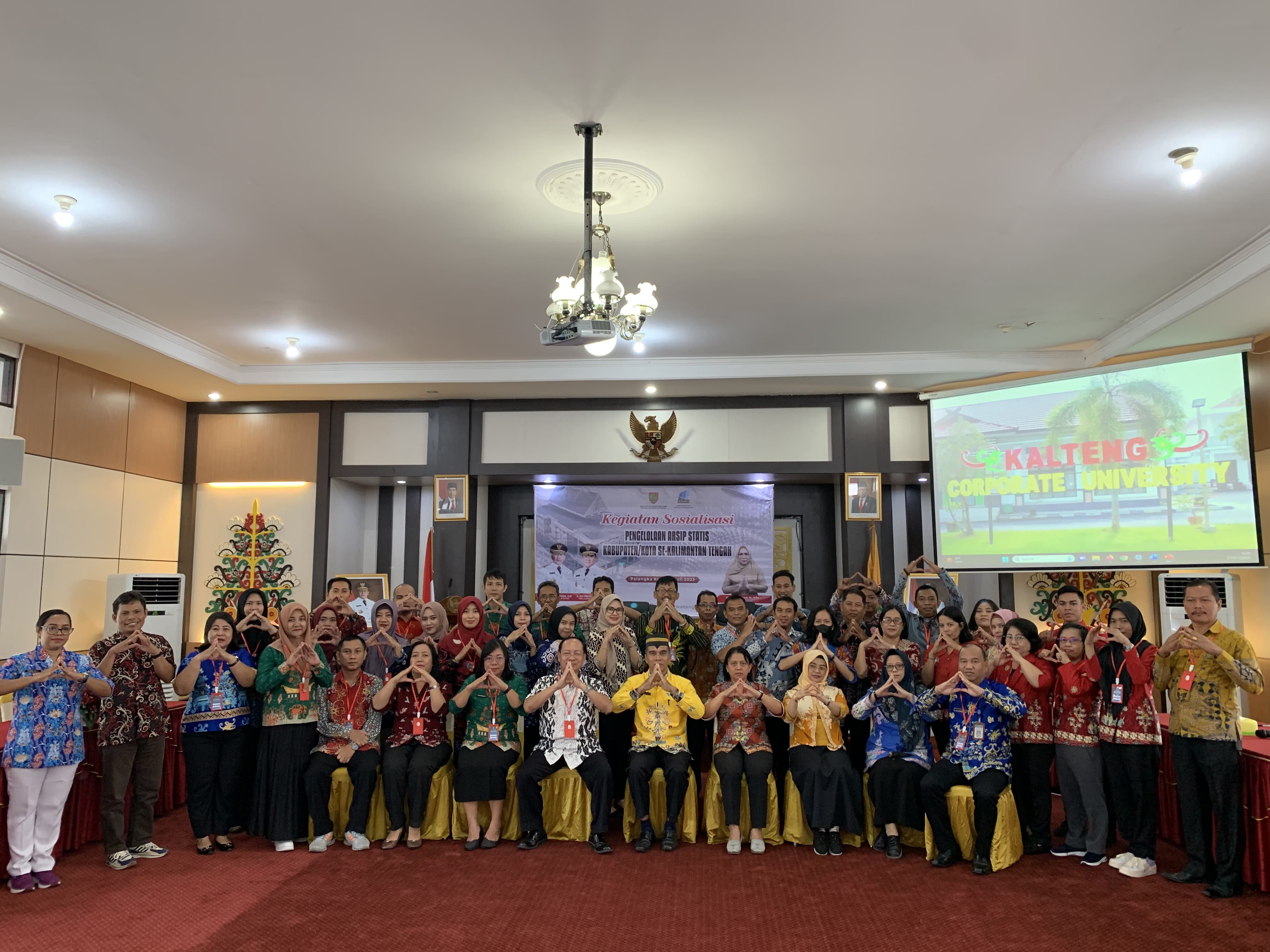 Dispursip Kalteng Gelar Sosialisasi Pengelolaan Arsip Statis Tahun 2023