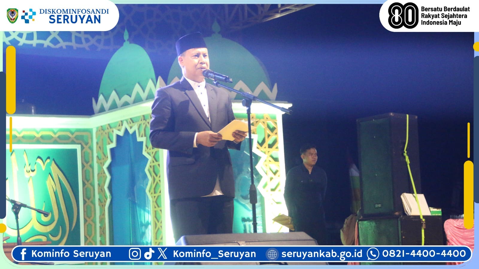 Wakil Bupati Seruyan: MTQ dan Festival Qasidah Bentuk Generasi Muda Religius dan Berakhlak Mulia