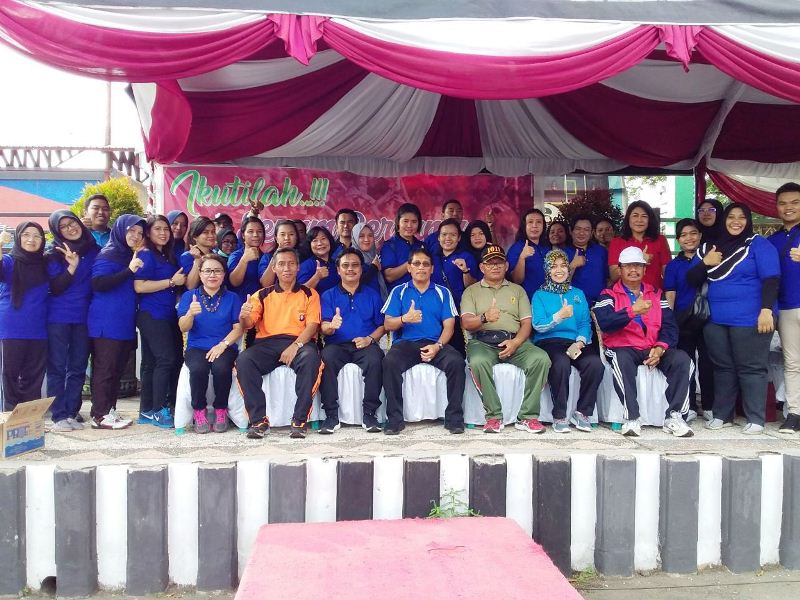 Pj Bupati Ikut Senam Bersama Peringatan Hut DPC Persagi 