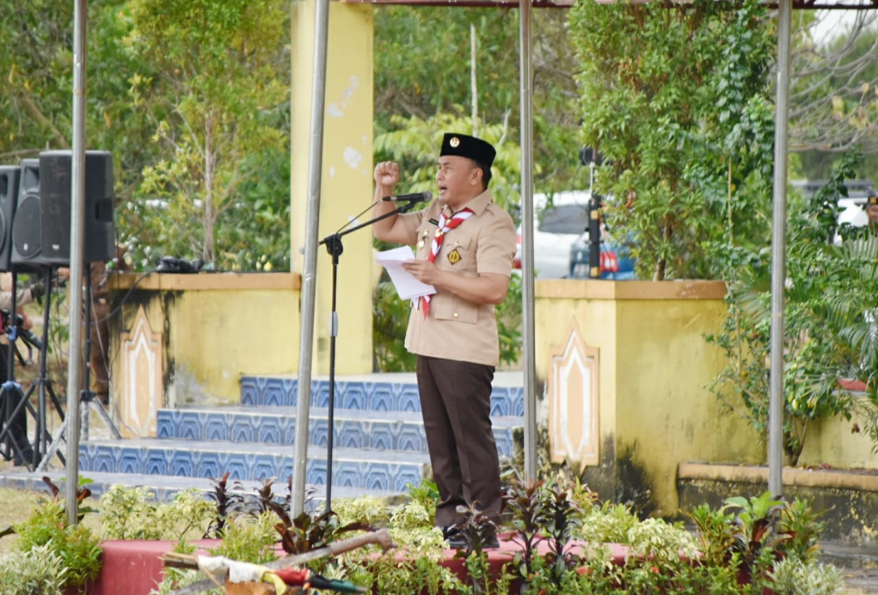Gubernur Kalteng H. Sugianto Sabran Berikan Arahan Kepada Seluruh Jajaran Pramuka di Kalteng