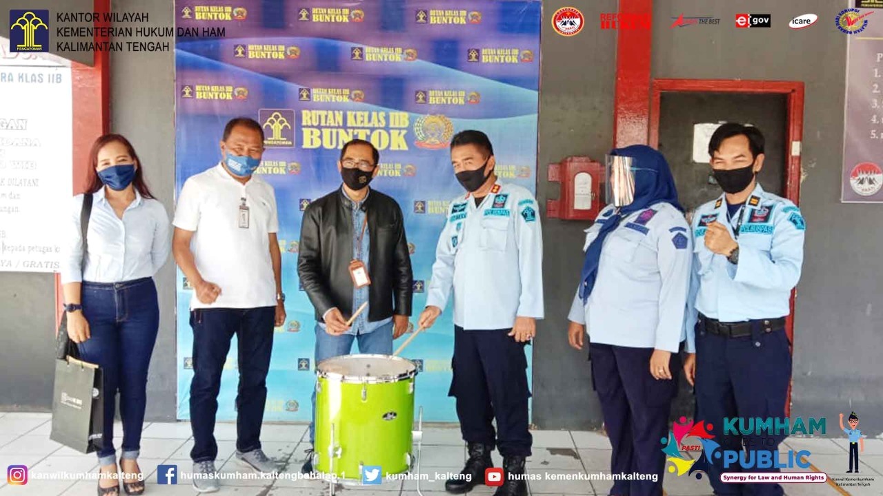 Rutan Buntok Dapat Bantuan Alat Band Dari BRI