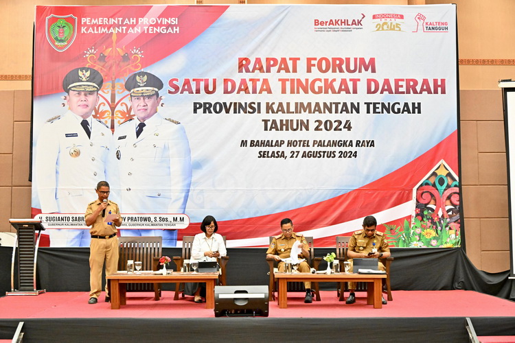 Kepala Bappedalitbang : Forum Satu Data Tingkat Daerah untuk Wujudkan Ketersediaan Data yang Berkualitas dan Terintegrasi
