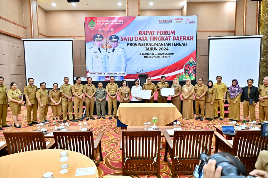 Pemprov Kalteng Gelar Rapat Forum Satu Data Tingkat Daerah