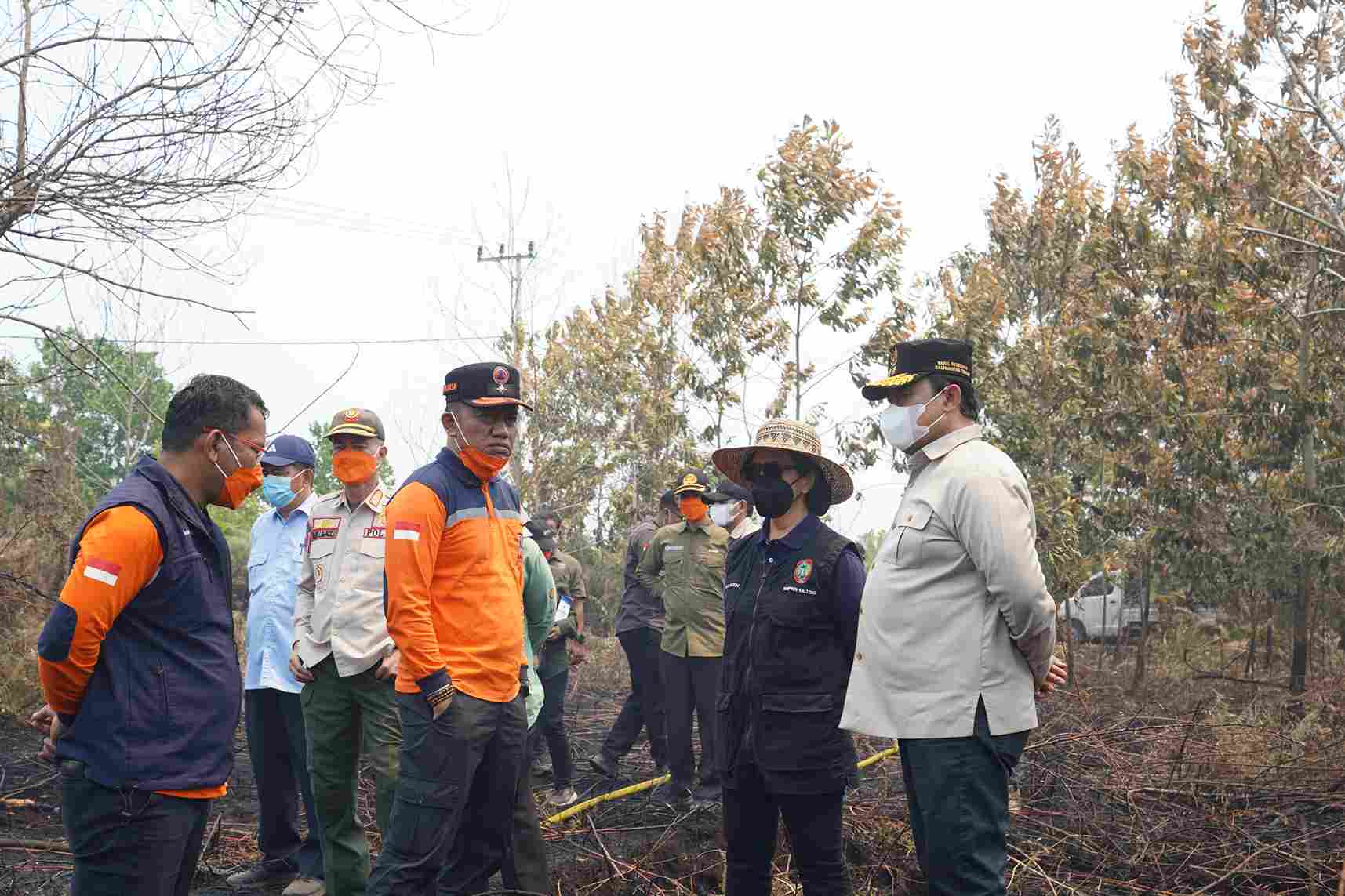 Wakil Gubernur Kalteng Pantau Langsung Penanganan Karhutla di Palangka Raya