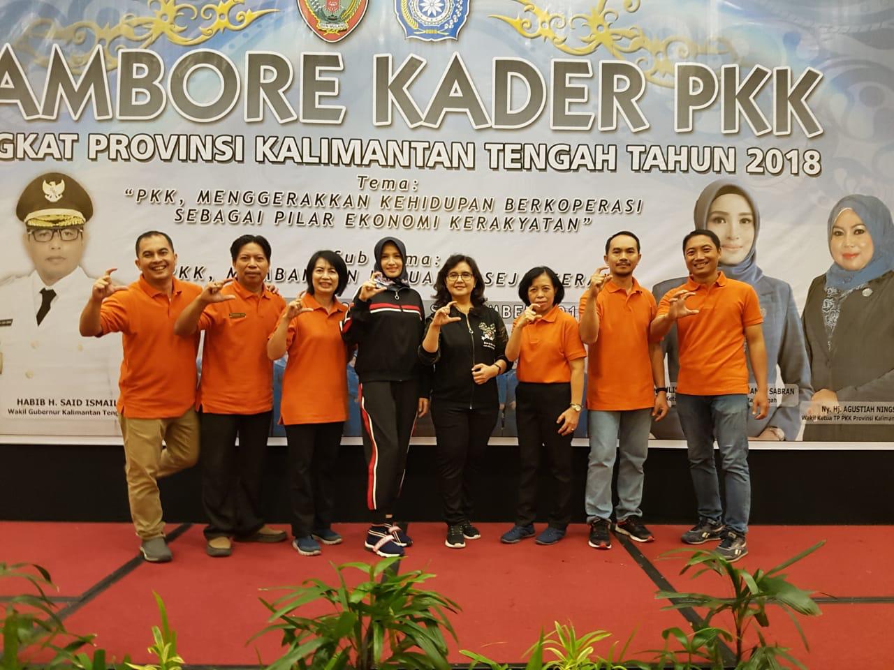 Capacity Building Dan Edukasi Germas Turut Memeriahkan Jambore Kader PKK Tingkat Provinsi Kalimantan Tengah