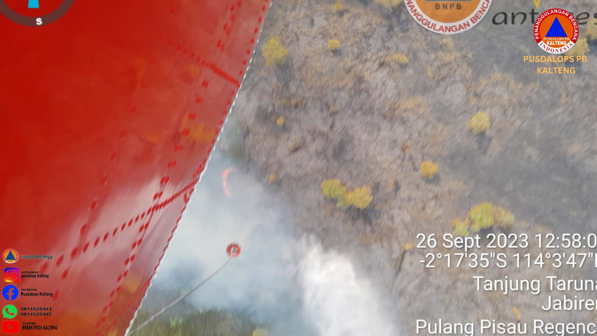 Ahmad Toyib : Satgas Udara Kerahkan Dua Heli Water Bombing 
