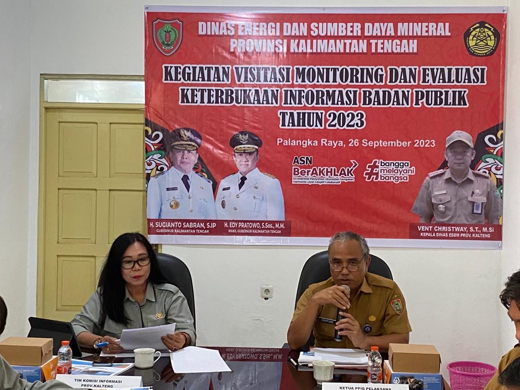 Dinas ESDM Terima Visitasi Monitoring dan Evaluasi Keterbukaan Informasi Badan Publik